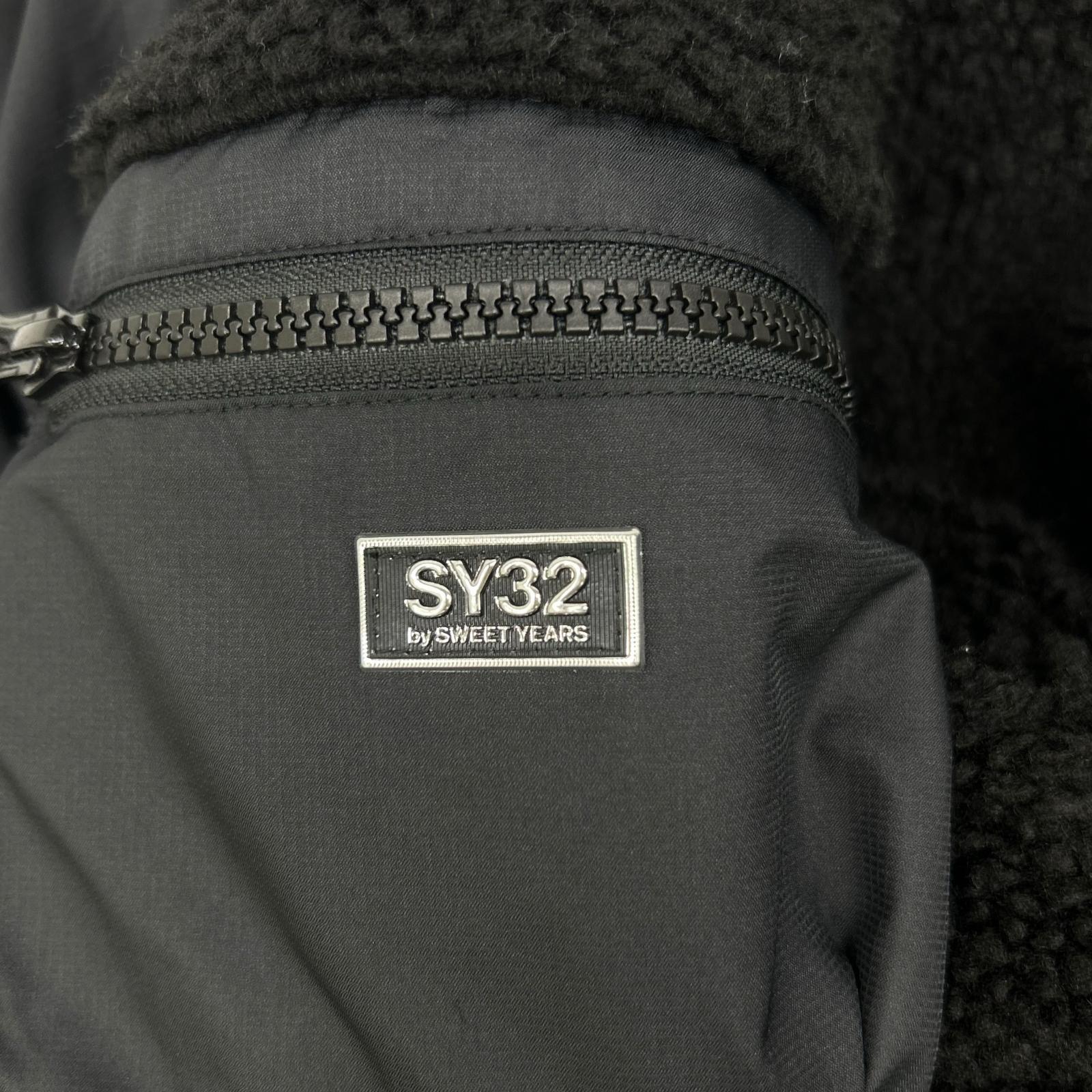 SY32 by SWEET YEARS エスワイサーティトゥーバイスウィートイヤーズ ブラック 14551 REGULAR リバーシブル ブルゾン ジャケット