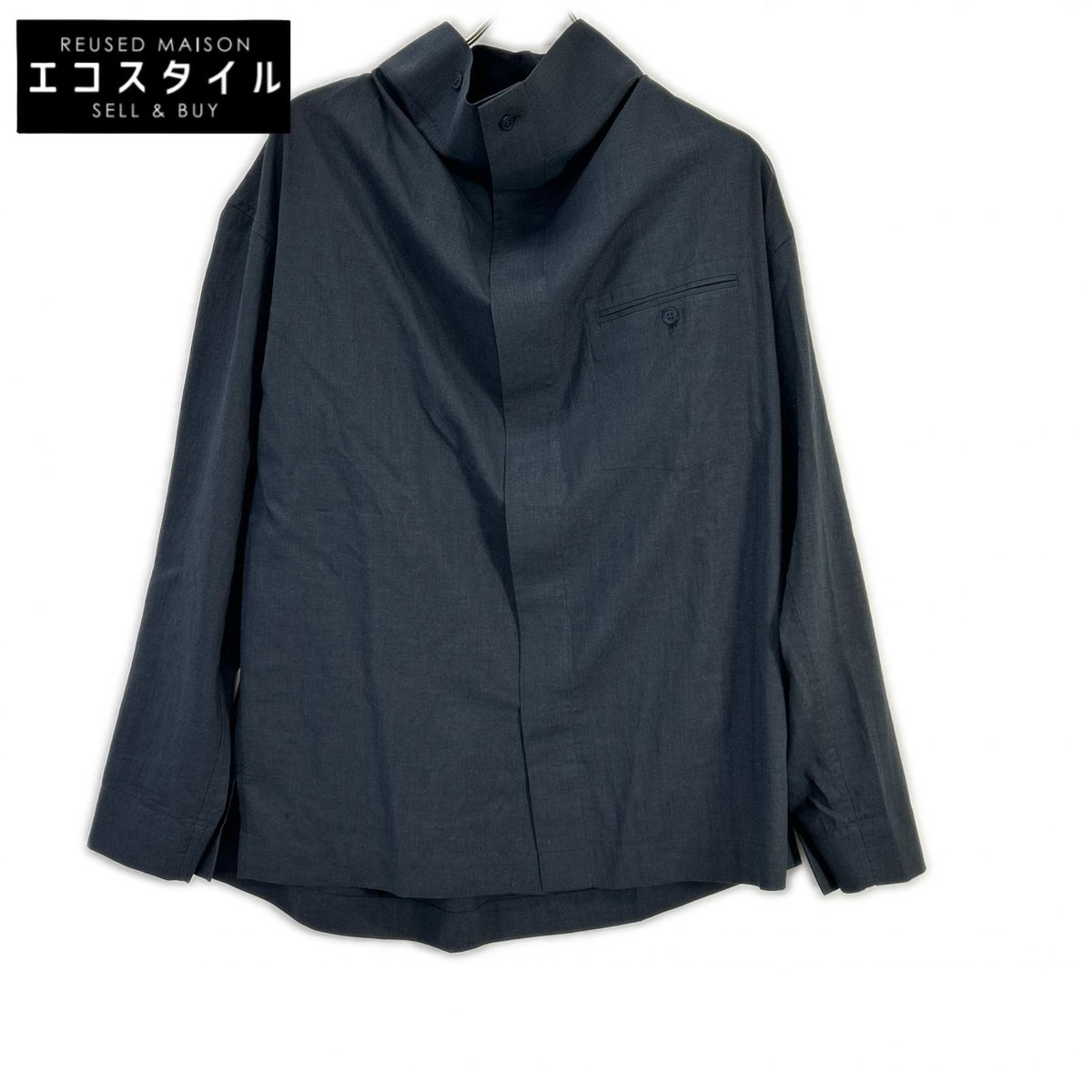 HOMME PLISSE ISSEY MIYAKE オムプリッセ イッセイミヤケ グレー HP61FJ321 PL RAMIE SHIRT トップス