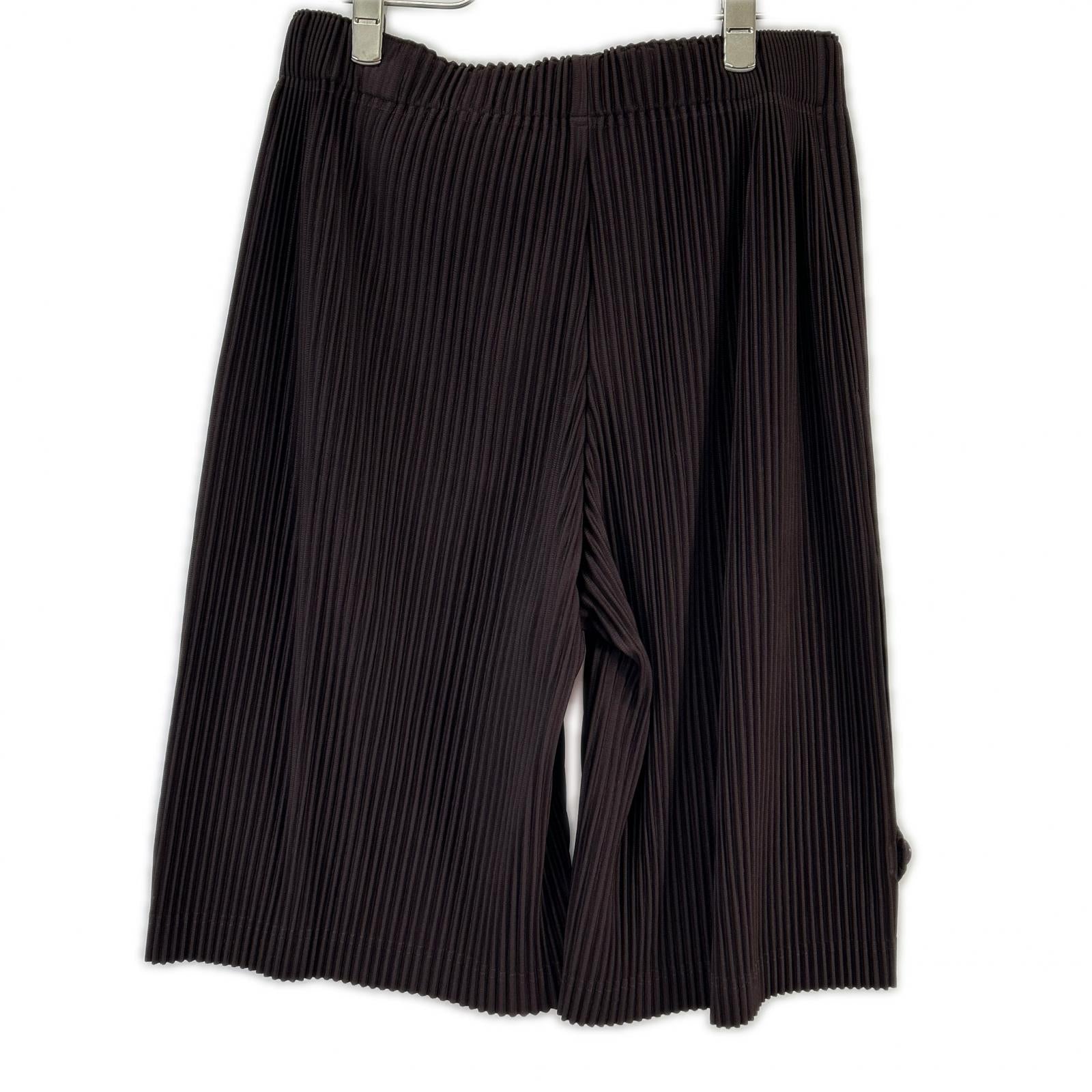 HOMME PLISSE ISSEY MIYAKE オムプリッセ イッセイミヤケ エッグプラントブラック HP61JF212 WEAR OR WRAP ボトムス