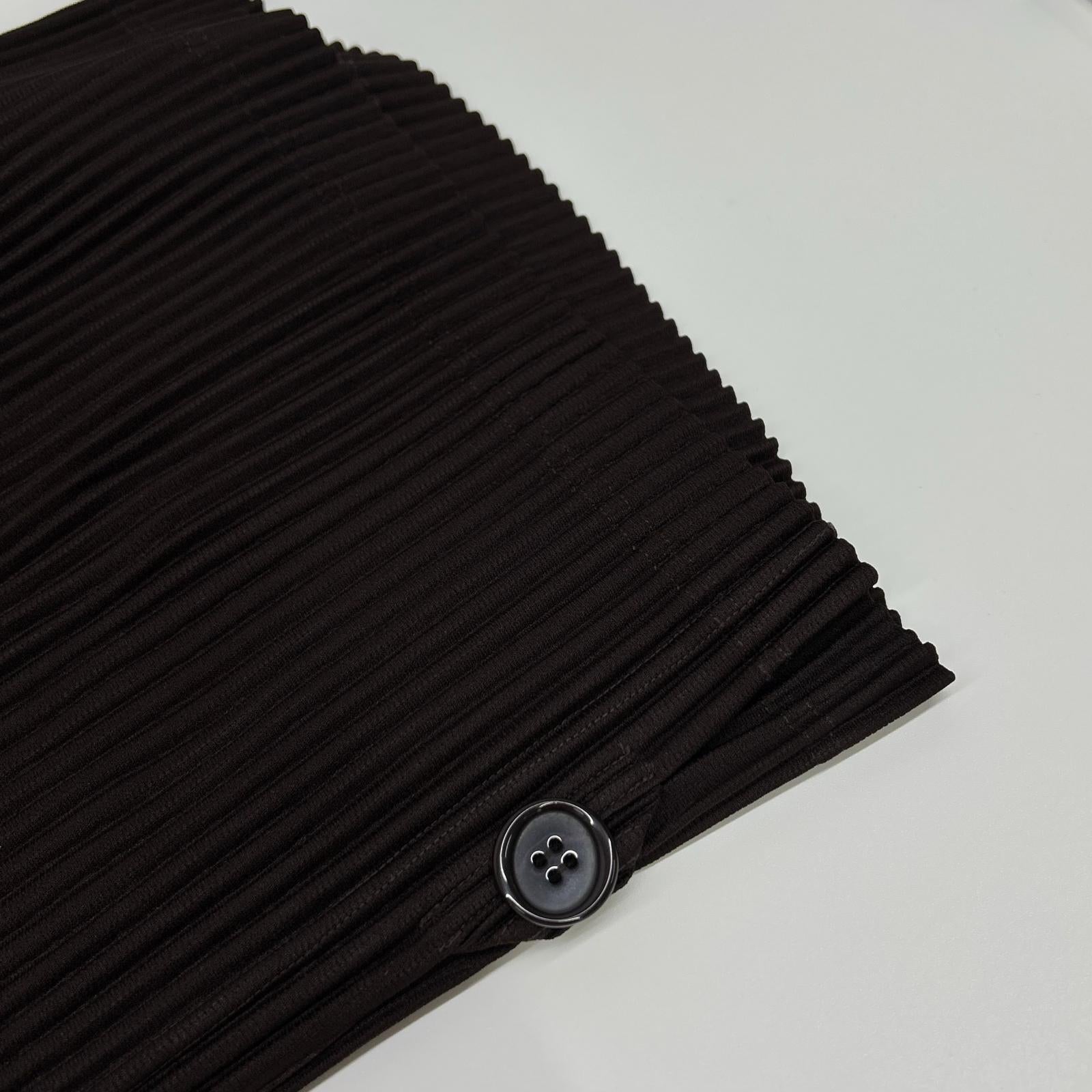 HOMME PLISSE ISSEY MIYAKE オムプリッセ イッセイミヤケ エッグプラントブラック HP61JF212 WEAR OR WRAP ボトムス
