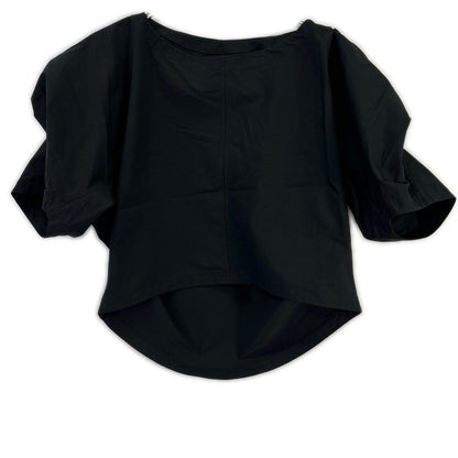 ISSEY MIYAKE イッセイミヤケ ブラック IM61FJ513 TWISTED DRAPE トップス