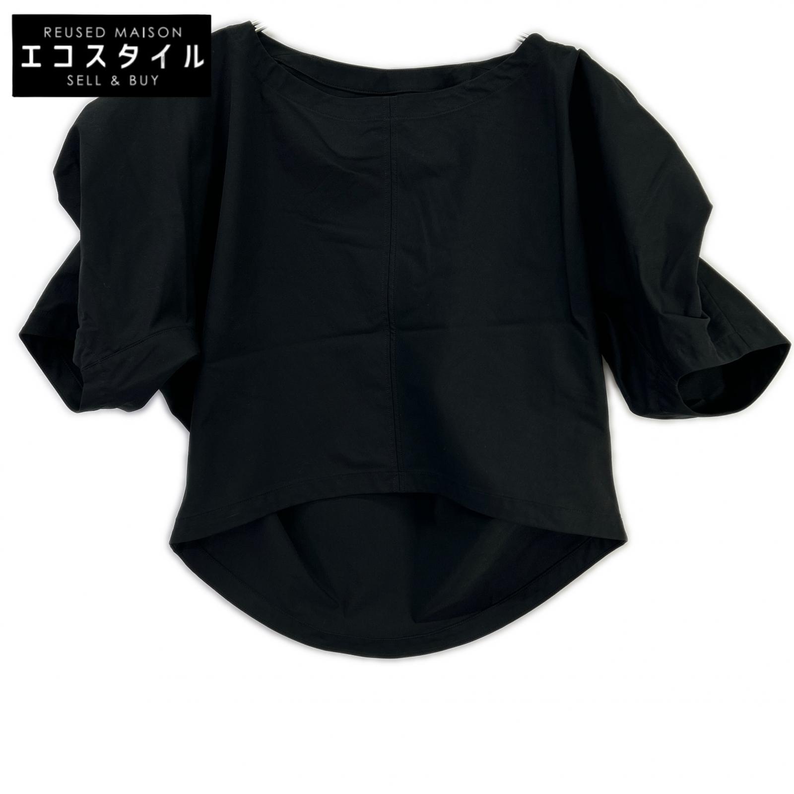 ISSEY MIYAKE イッセイミヤケ ブラック IM61FJ513 TWISTED DRAPE トップス
