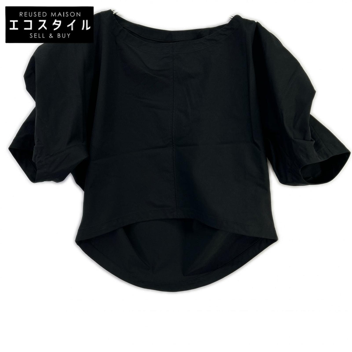 【SALE】 ISSEY MIYAKE イッセイミヤケ ブラック IM61FJ513 TWISTED DRAPE トップス