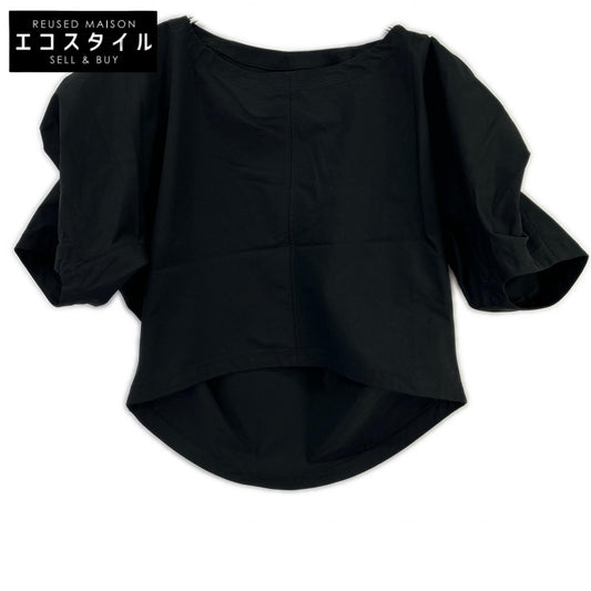 ISSEY MIYAKE イッセイミヤケ ブラック IM61FJ513 TWISTED DRAPE トップス
