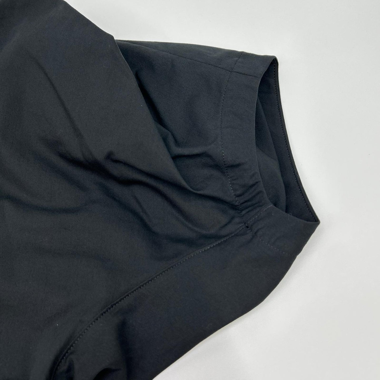 ISSEY MIYAKE Black IM61FJ513 TWISTED DRAPE Top