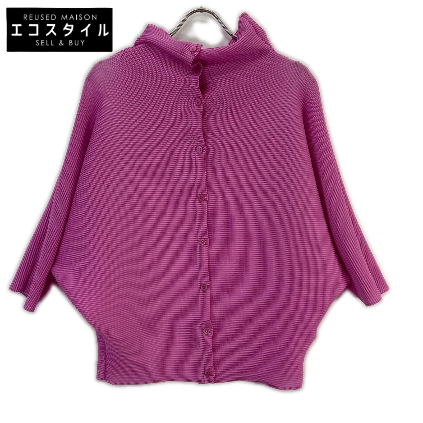 MeISSEYMIYAKE ミーイッセイミヤケ ピンク MI61FO513 DOLMAN STRETCH PLEATS 2 トップス