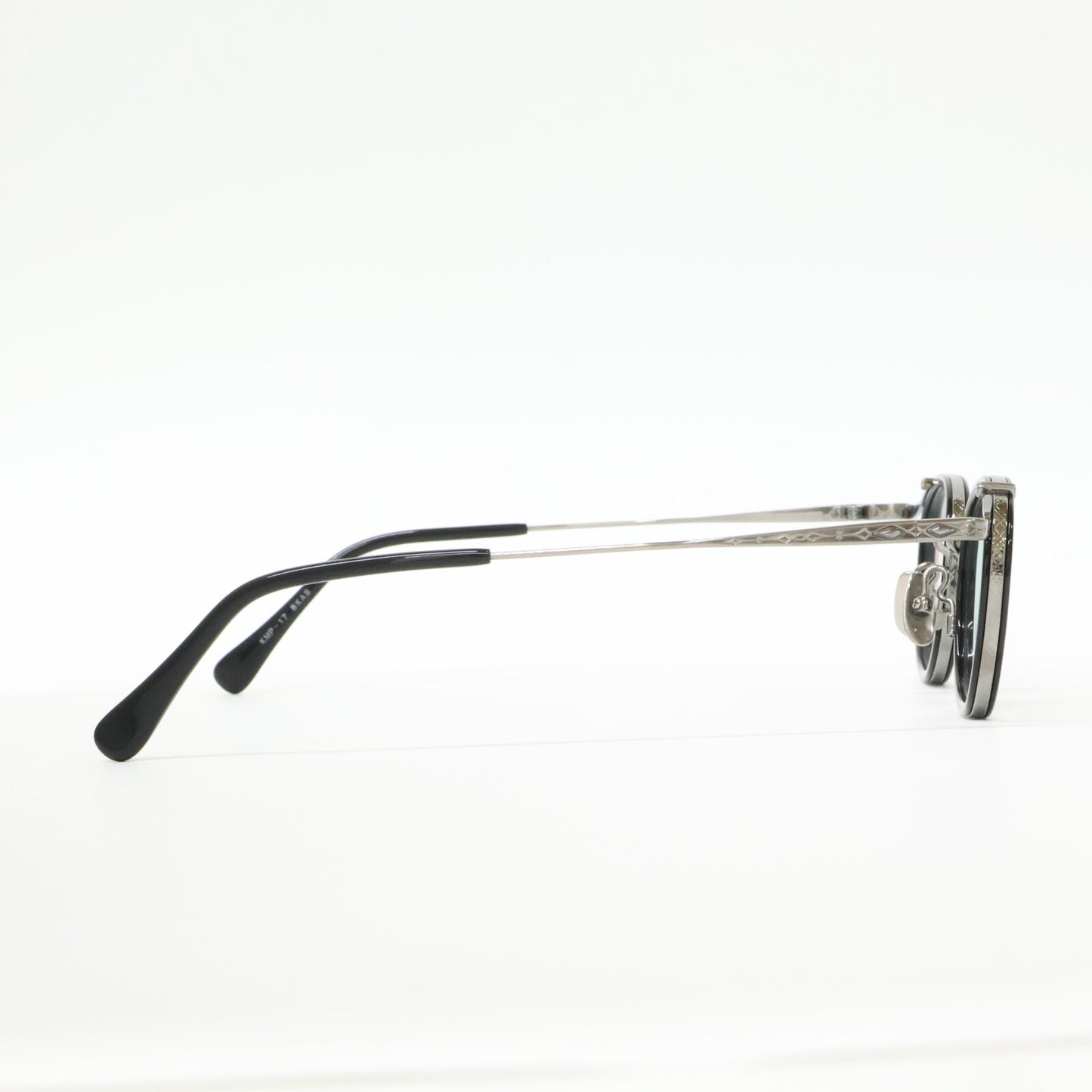 金子眼鏡 金子眼鏡 【美品】KMP-17 BKAS S925DEC 度入りレンズ コンビ アイウェア 眼鏡