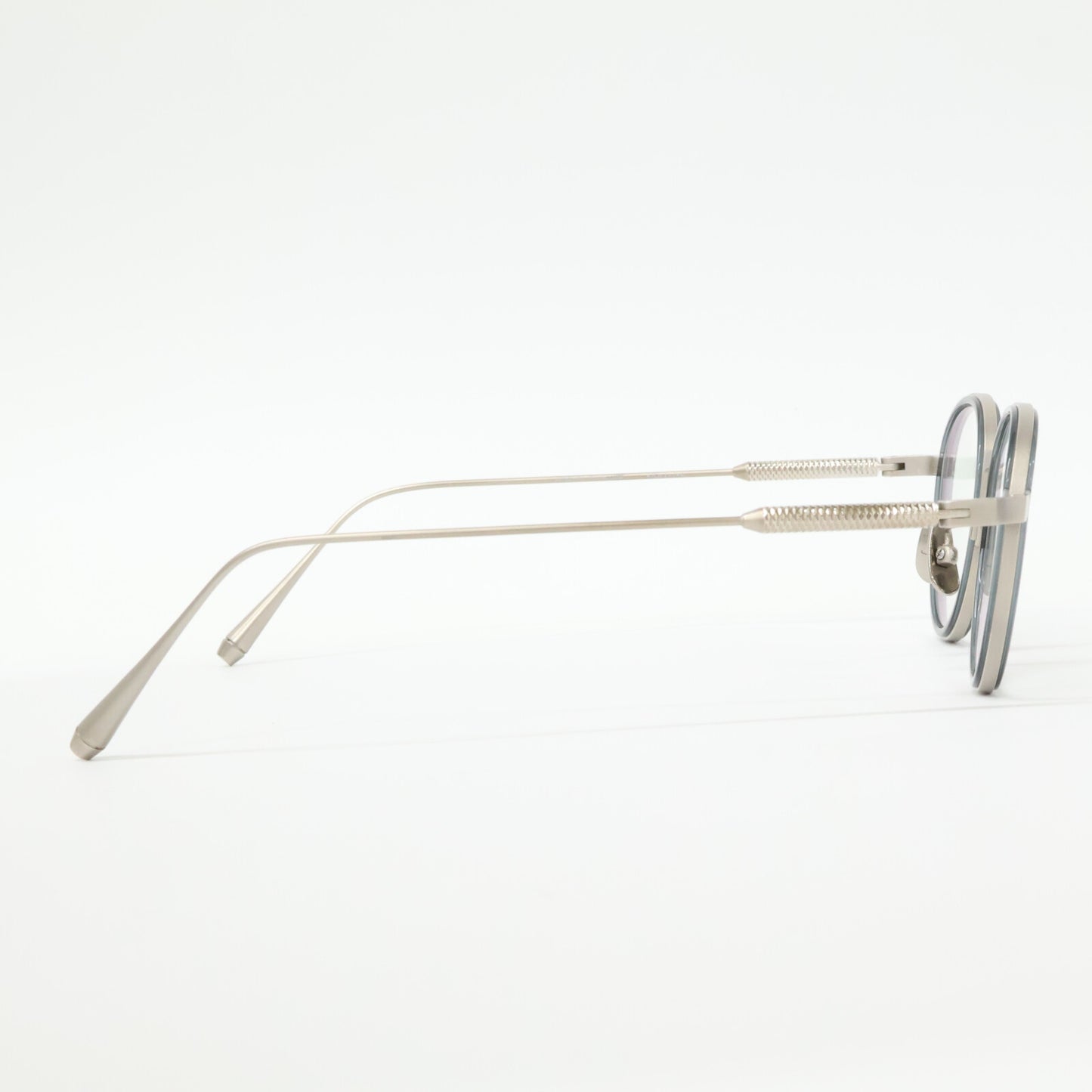 THE WHITE SCREEN ホワイトスクリーン 【美品】POINT PLUS ACETATE/TITANIUM ポイントプラス 度入りレンズ ボストンシェイプ アイウェア 眼鏡