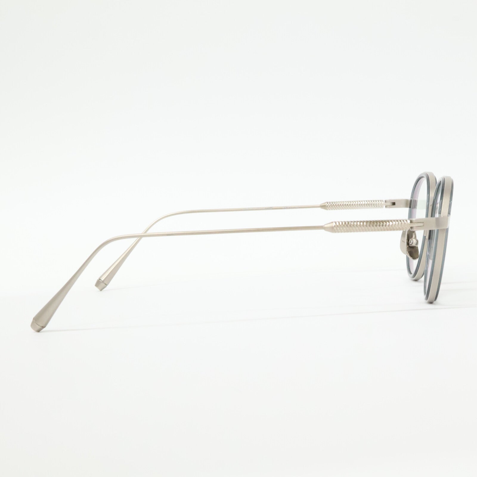 THE WHITE SCREEN ホワイトスクリーン 【美品】POINT PLUS ACETATE/TITANIUM ポイントプラス 度入りレンズ ボストンシェイプ アイウェア 眼鏡