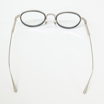 THE WHITE SCREEN ホワイトスクリーン 【美品】POINT PLUS ACETATE/TITANIUM ポイントプラス 度入りレンズ ボストンシェイプ アイウェア 眼鏡