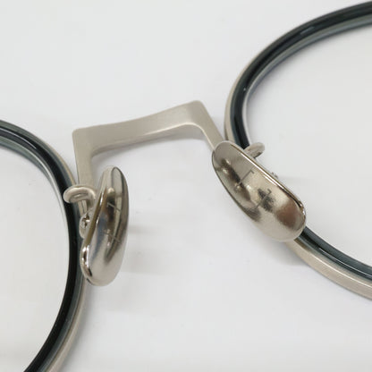 THE WHITE SCREEN ホワイトスクリーン 【美品】POINT PLUS ACETATE/TITANIUM ポイントプラス 度入りレンズ ボストンシェイプ アイウェア 眼鏡