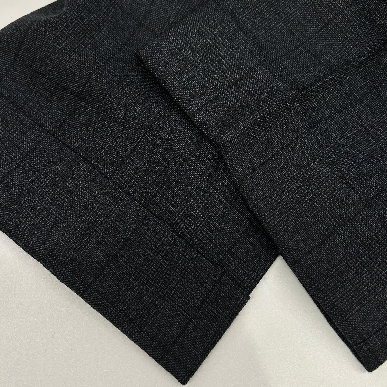 BEAMS F ビームスエフ ネイビー 21-17-0677-110 ウールフランネル スリーピース シングルスーツ