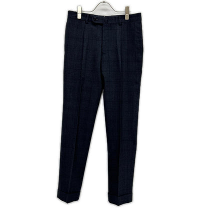 BEAMS F ビームスエフ ネイビー 21-17-0677-110 ウールフランネル スリーピース シングルスーツ