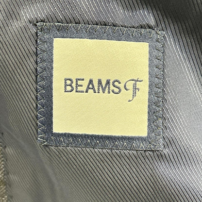 BEAMS F ビームスエフ ネイビー 21-17-0677-110 ウールフランネル スリーピース シングルスーツ
