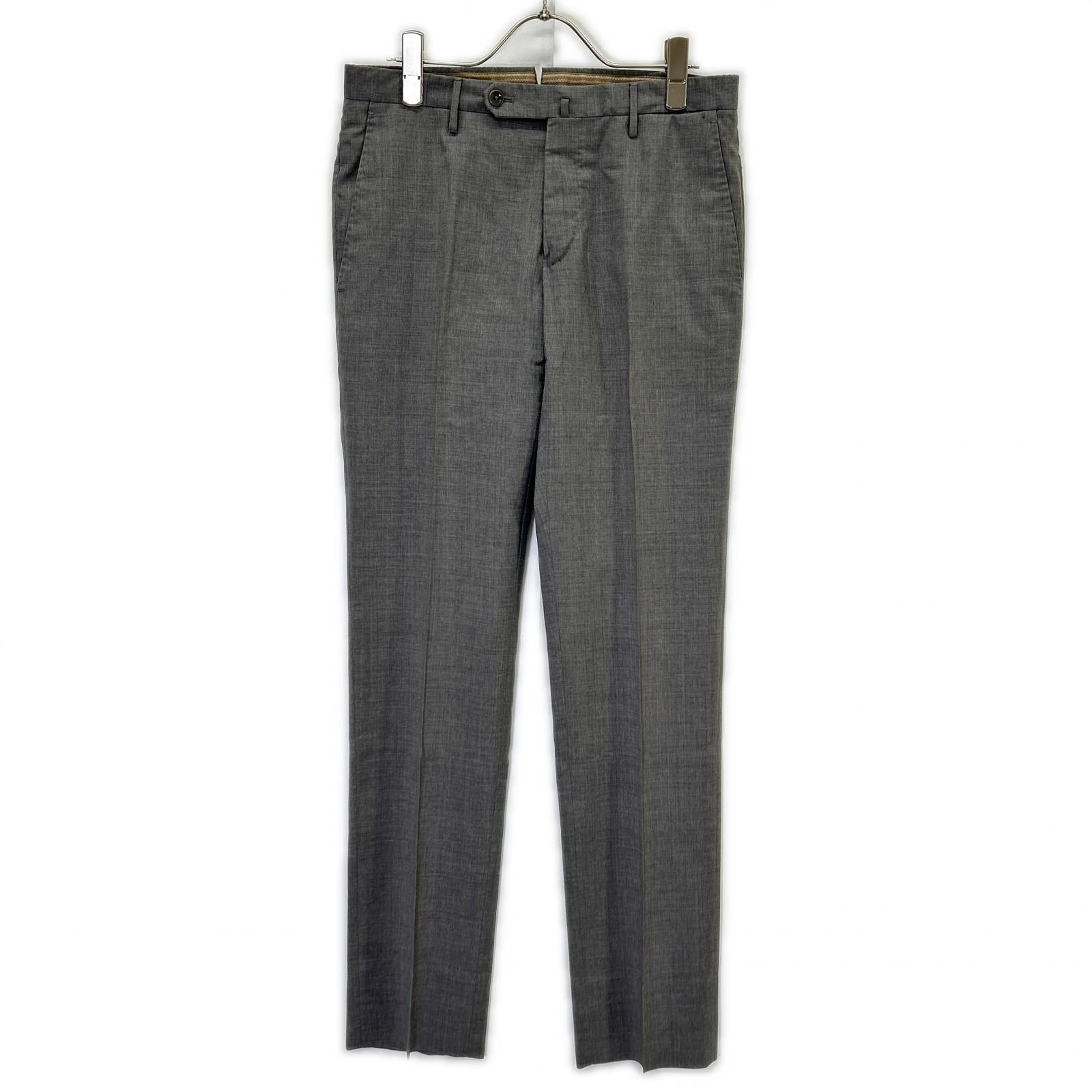 INCOTEX インコテックス ×BEAMSF SLIMFIT グレー ウール スラックス ボトムス