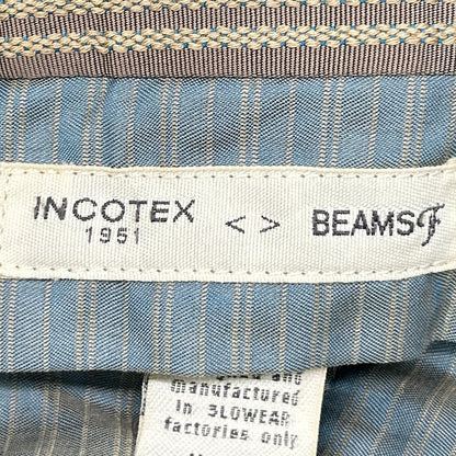 INCOTEX インコテックス ×BEAMSF SLIMFIT グレー ウール スラックス ボトムス