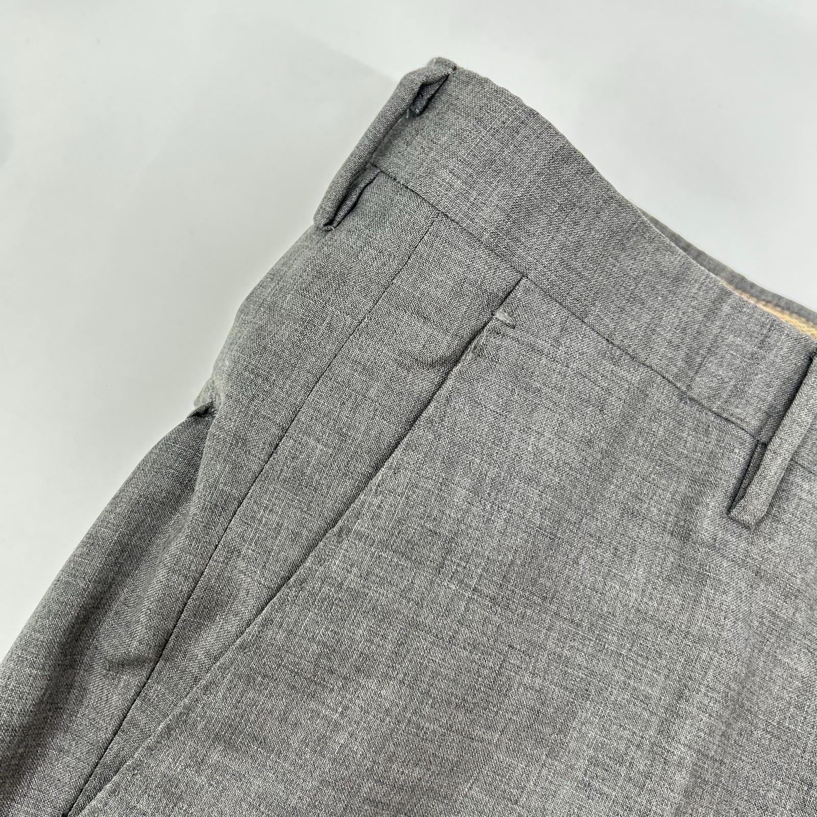 INCOTEX インコテックス ×BEAMSF SLIMFIT グレー ウール スラックス ボトムス