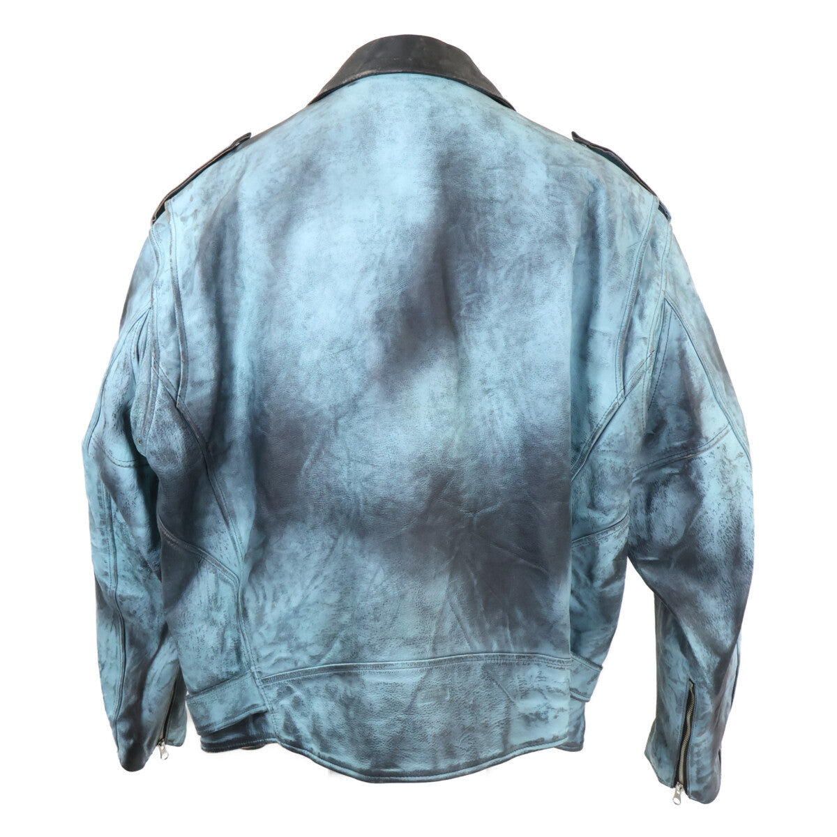 Supreme シュプリーム xBLACKMEANS ブラックミーンズ【美品/国内正規/23FW】PAINTED ペイントレザー ダブルライダースジャケット ジャケット