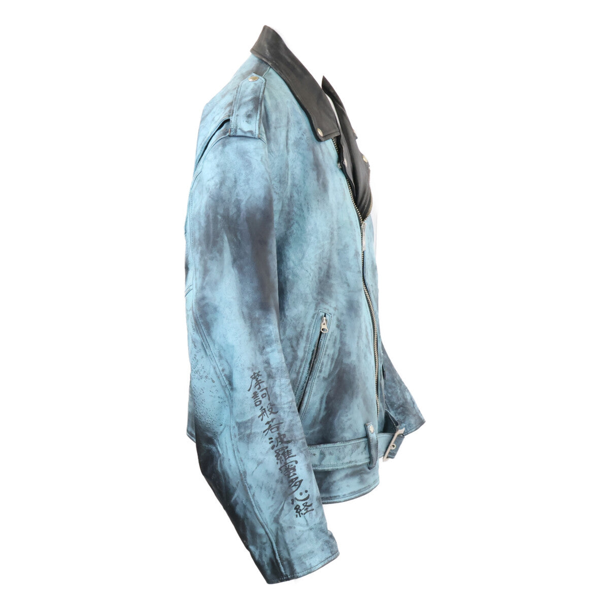 Supreme シュプリーム xBLACKMEANS ブラックミーンズ【美品/国内正規/23FW】PAINTED ペイントレザー ダブルライダースジャケット ジャケット