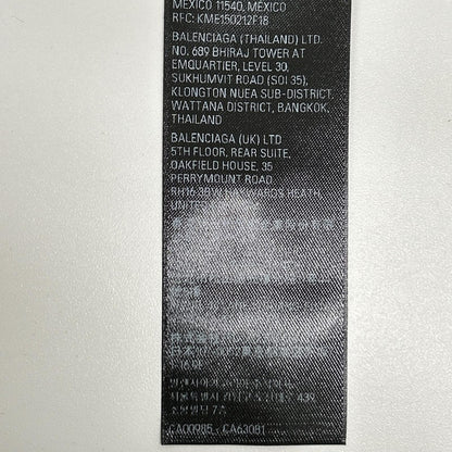 BALENCIAGA バレンシアガ 796917 バックロゴ ダメージ加工 ロングスリーブTシャツ トップス