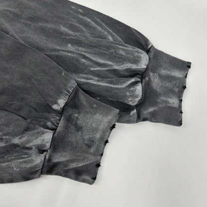 BALENCIAGA バレンシアガ 796917 バックロゴ ダメージ加工 ロングスリーブTシャツ トップス