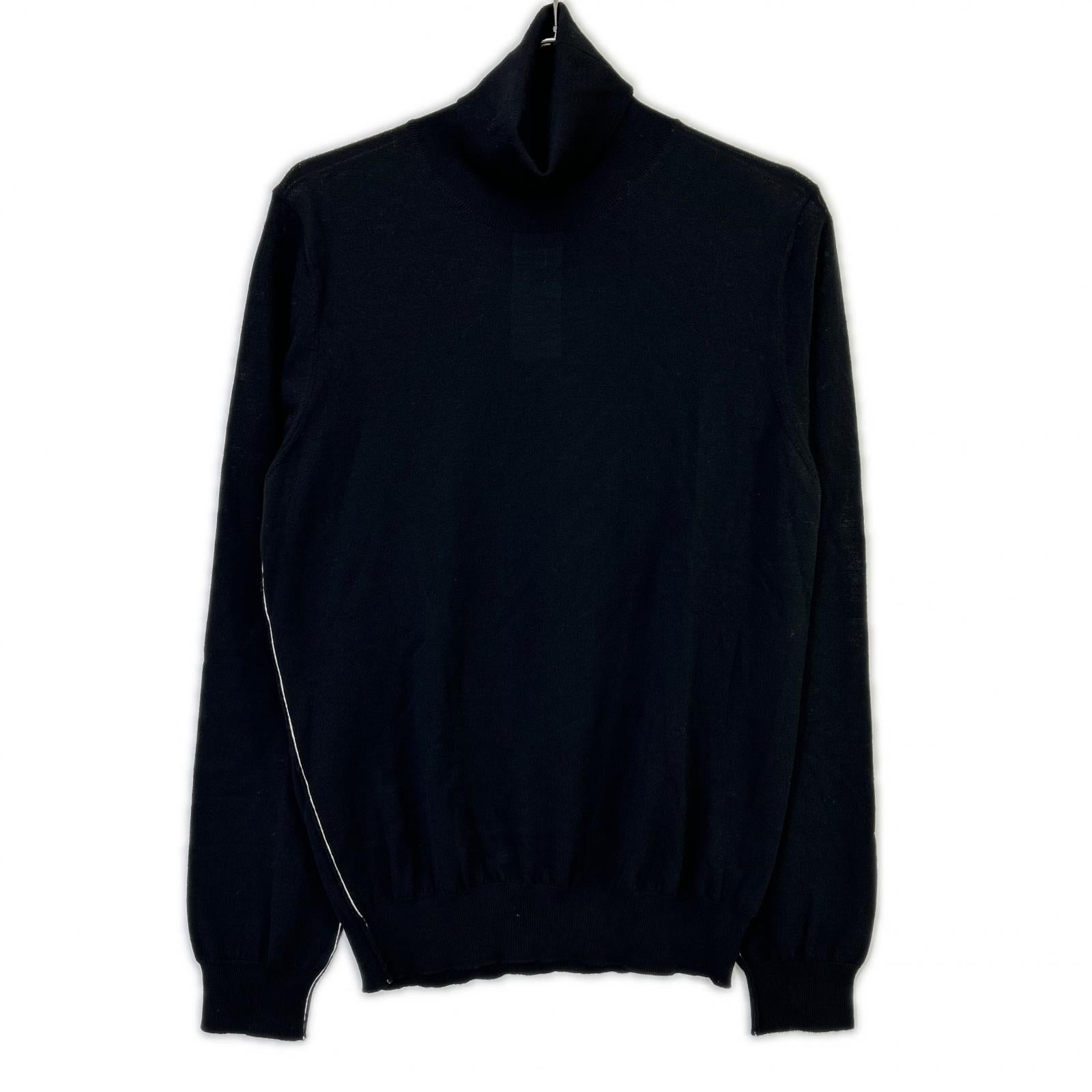 Maison Margiela メゾンマルジェラ S50HA0963 ブラック ウール タートルニット トップス