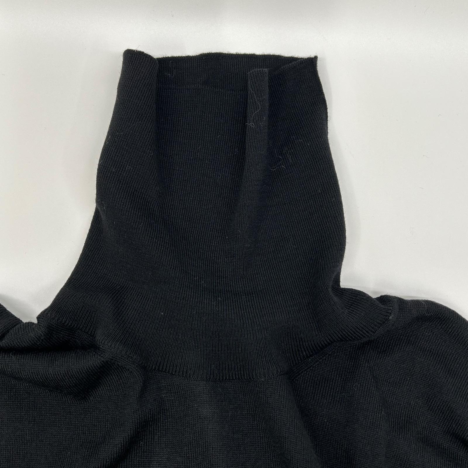Maison Margiela メゾンマルジェラ S50HA0963 ブラック ウール タートルニット トップス