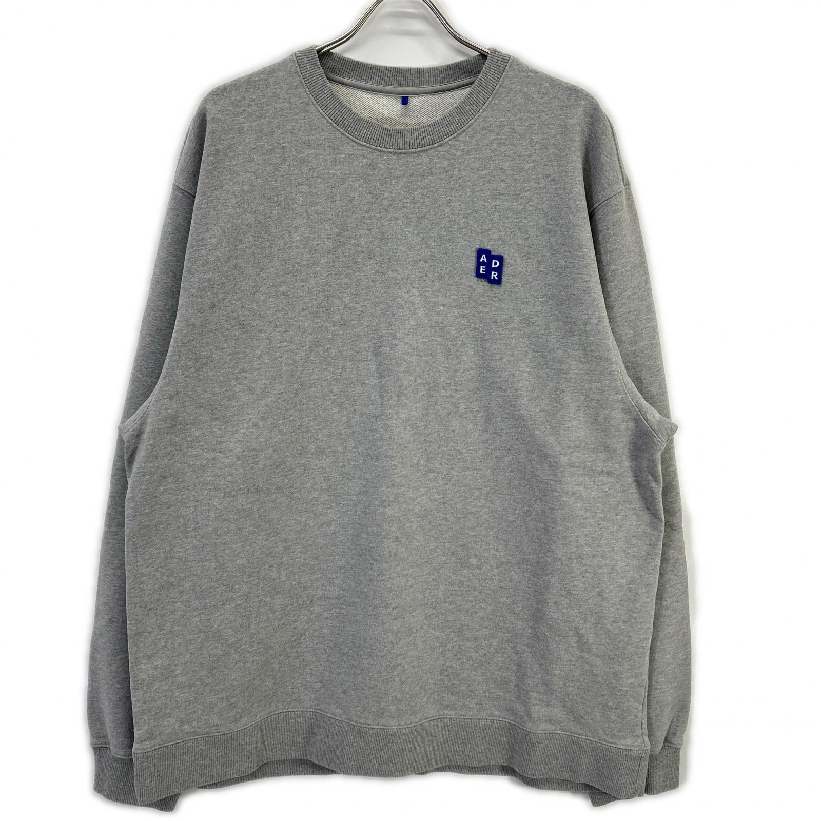ADER error アーダーエラー BMSGFYSW0101GR グレー クルーネック スウェット トップス