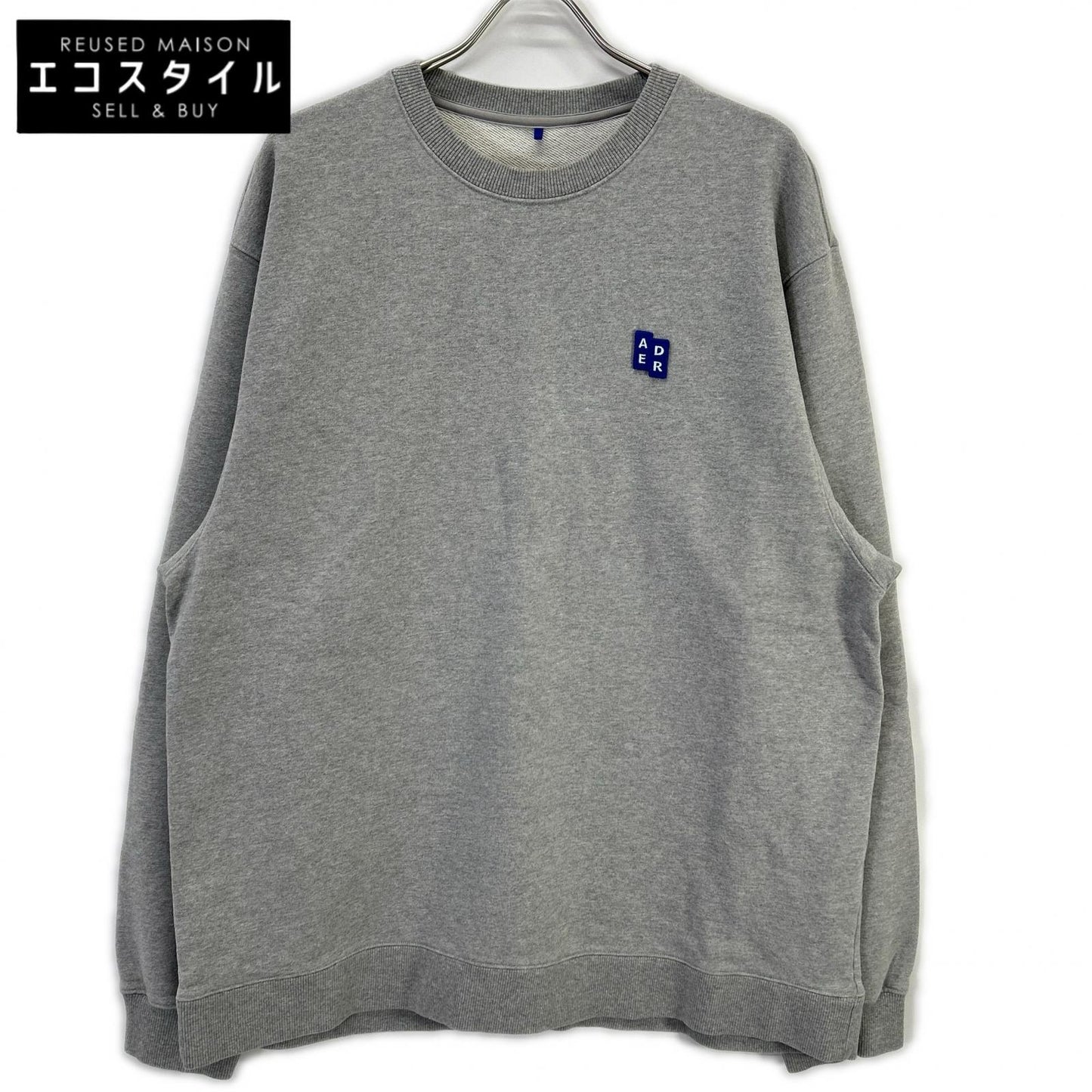 ADER error アーダーエラー BMSGFYSW0101GR グレー クルーネック スウェット トップス