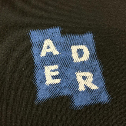 ADER error アーダーエラー BO42FYTS0102BK ブラック ロゴ入り Tシャツ トップス