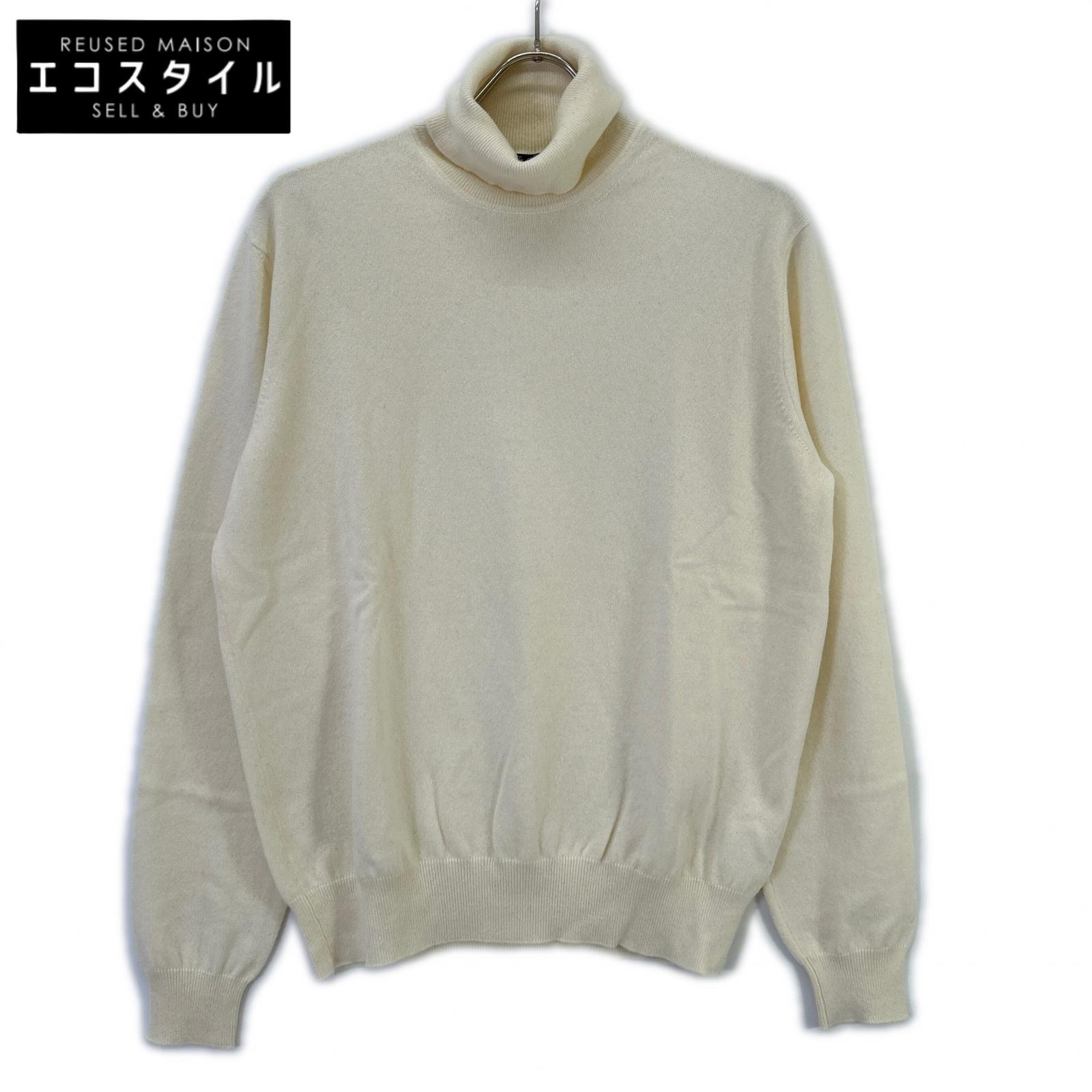 Loro Piana ロロピアーナ FAF3792 アイボリー ベビーカシミヤ タートルネック ニット トップス