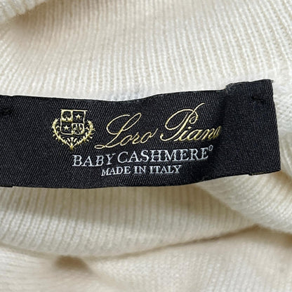 Loro Piana ロロピアーナ FAF3792 アイボリー ベビーカシミヤ タートルネック ニット トップス