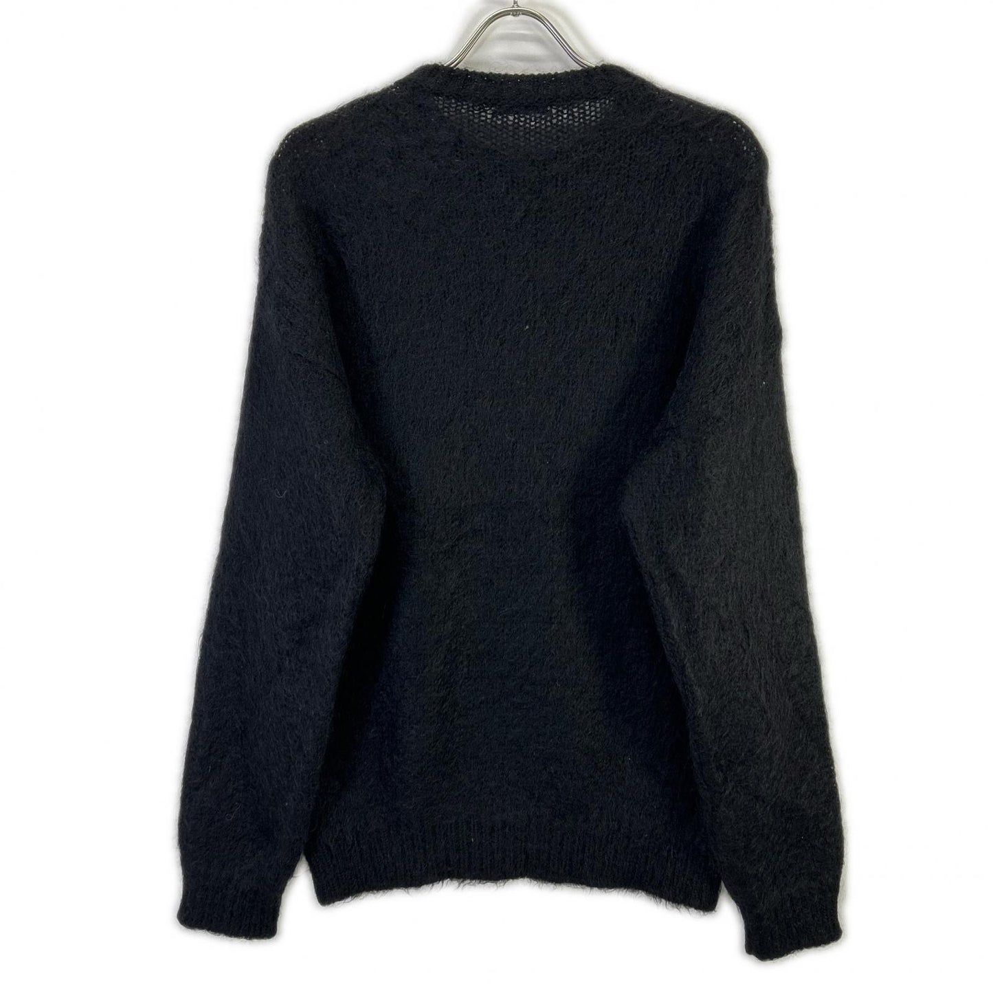 SAINT LAURENT PARIS サンローランパリ 712176 Y75SQ ブラック ロゴ モヘアニットセーター トップス