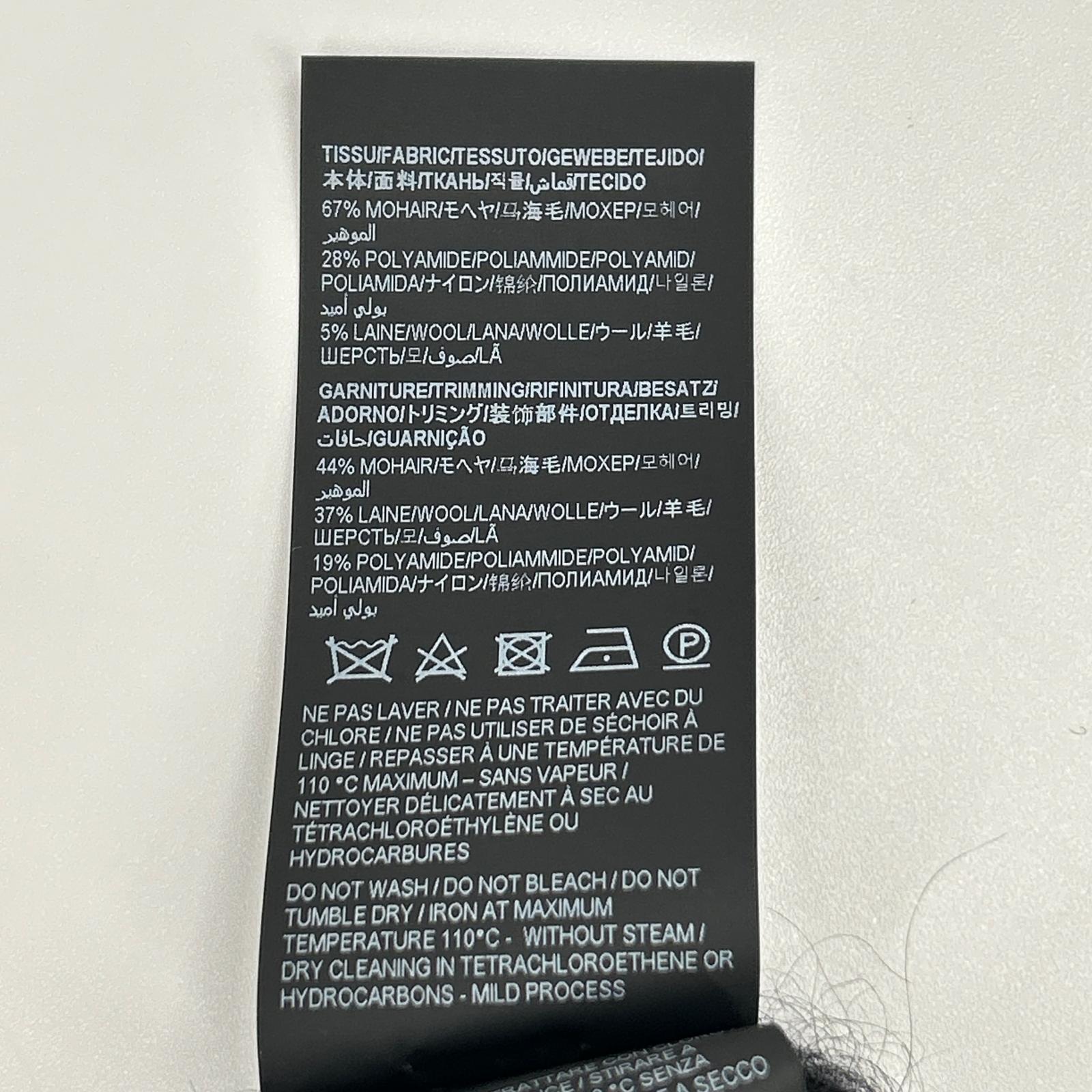 SAINT LAURENT PARIS サンローランパリ 712176 Y75SQ ブラック ロゴ モヘアニットセーター トップス
