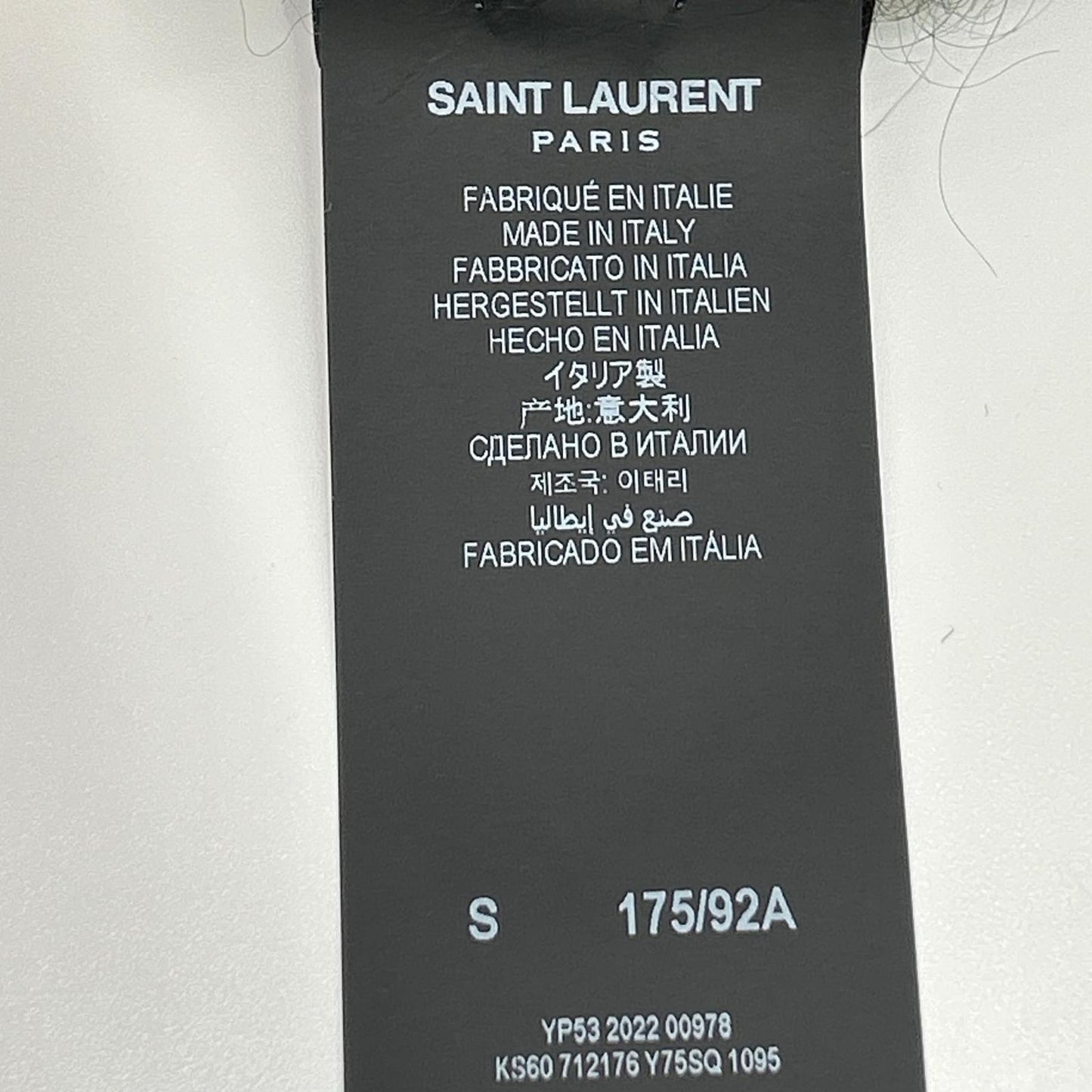 SAINT LAURENT PARIS サンローランパリ 712176 Y75SQ ブラック ロゴ モヘアニットセーター トップス