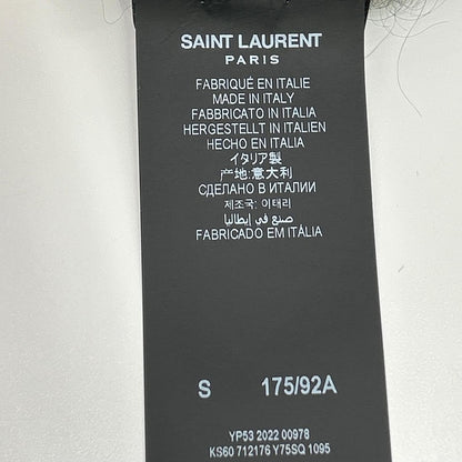 SAINT LAURENT PARIS サンローランパリ 712176 Y75SQ ブラック ロゴ モヘアニットセーター トップス