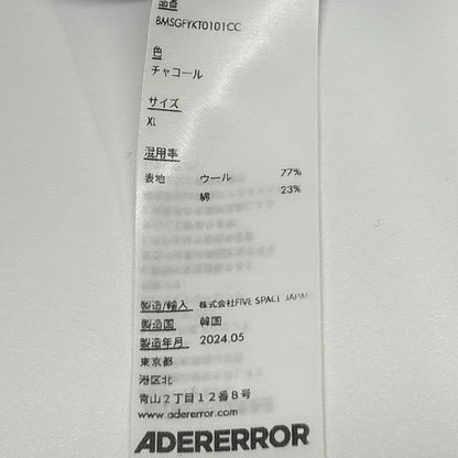 ADER error アーダーエラー BMSGFYKT0101CC ダークグレー シグネチャーロゴ クルーネックニット トップス