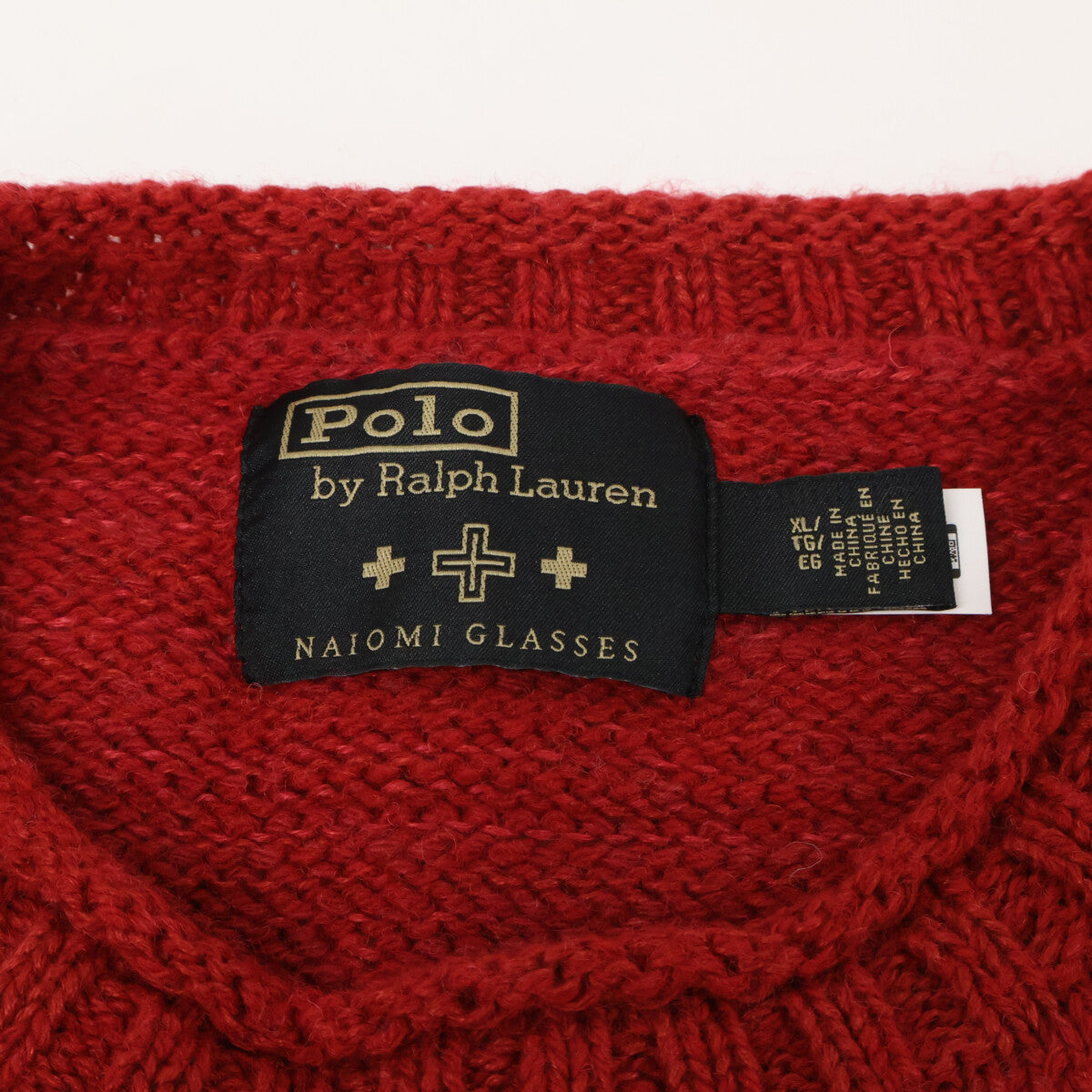 POLO RALPH LAUREN ポロ ラルフローレン ｘNAIOMI GLASSES【美品/国内正規】リネン/カシミヤ混 ニットセーター トップス