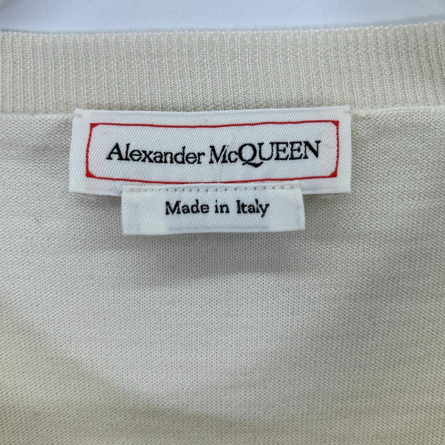 Alexander McQueen アレキサンダーマックイーン 684305 アイボリー アネモネ プリント 長袖ニット トップス