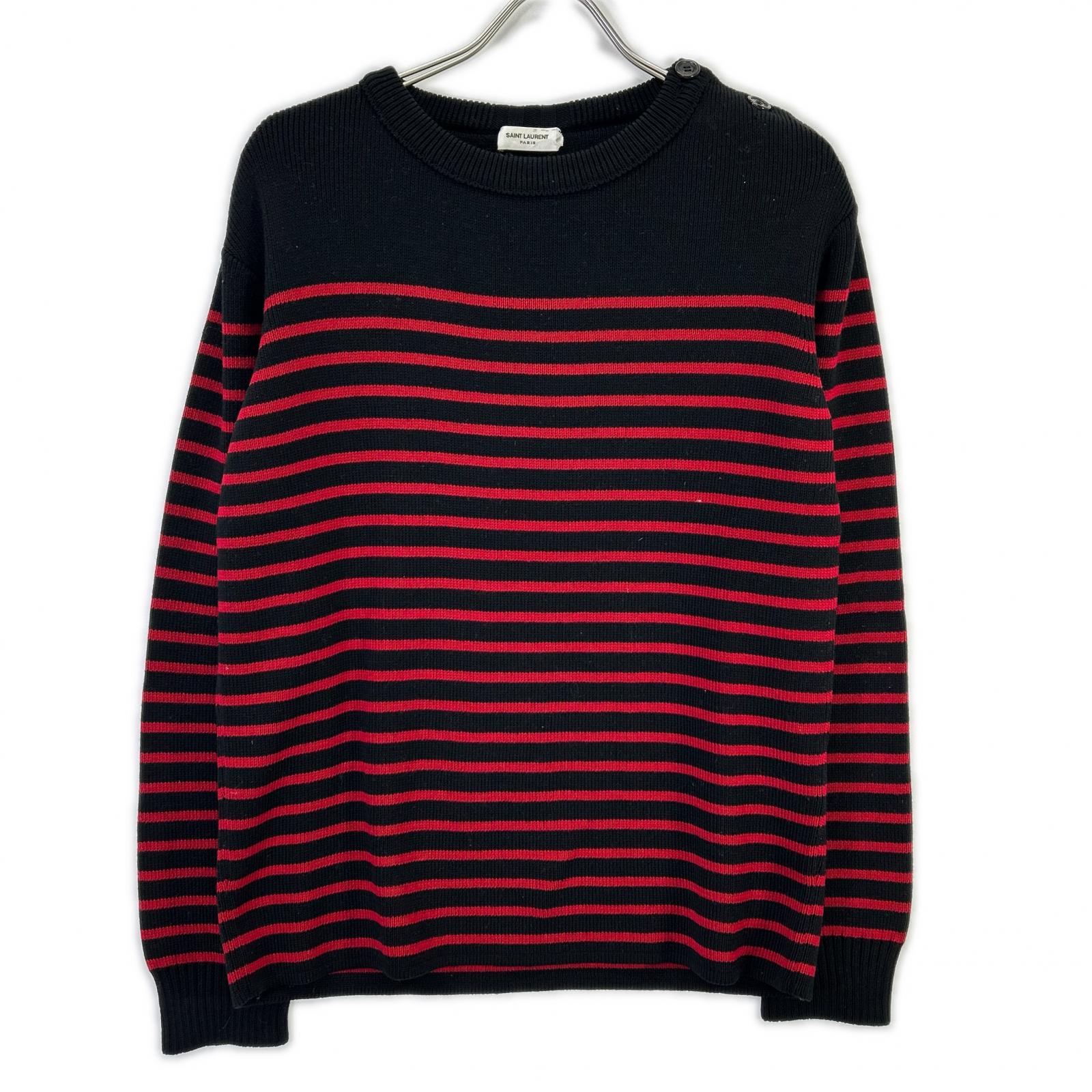 SAINT LAURENT PARIS サンローランパリ 588063 YAFQ2 ボーダー柄 ニットセーター トップス