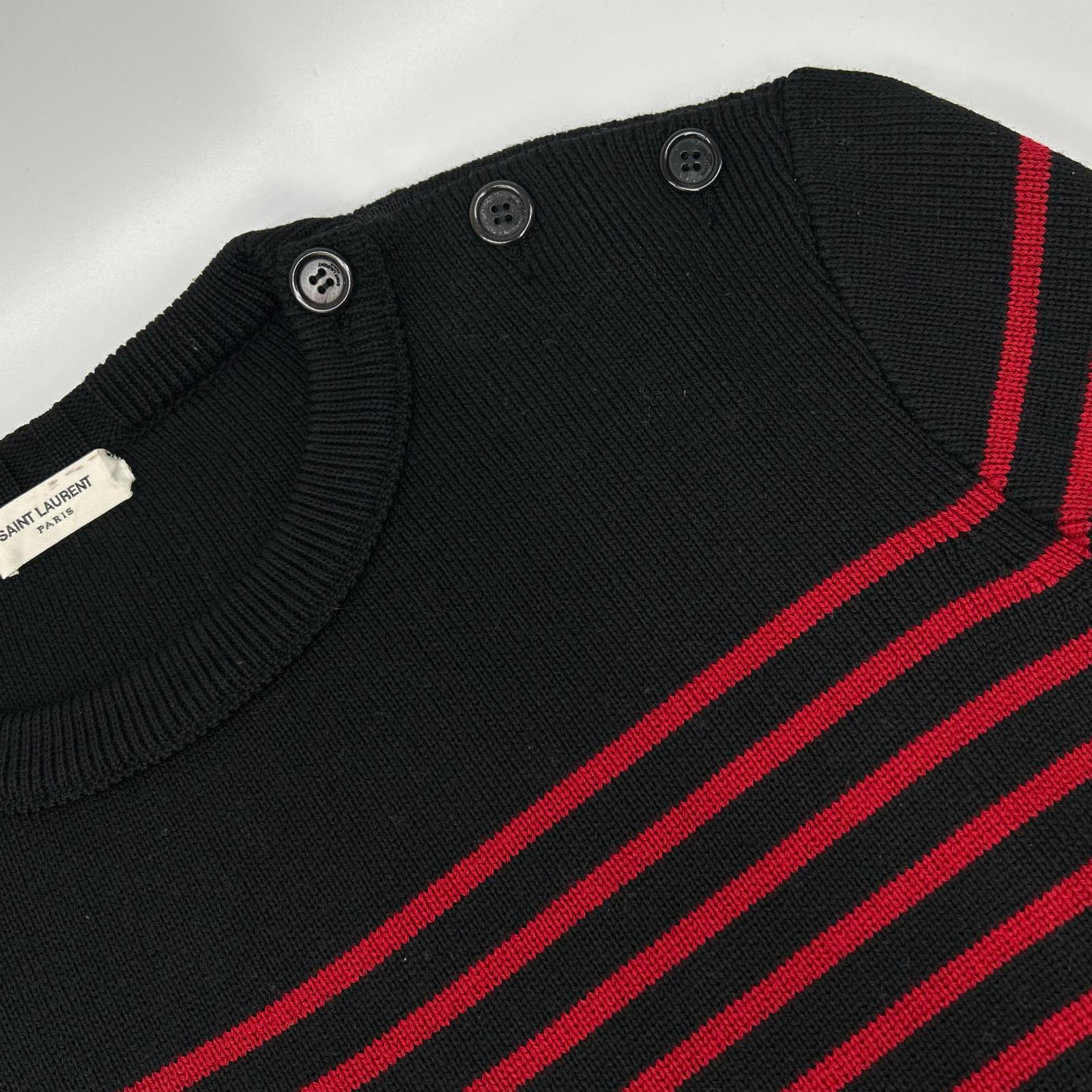 SAINT LAURENT PARIS サンローランパリ 588063 YAFQ2 ボーダー柄 ニットセーター トップス