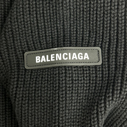 BALENCIAGA バレンシアガ 678555 T3218 ブラック×ホワイト Tシャツレイヤード ニット トップス