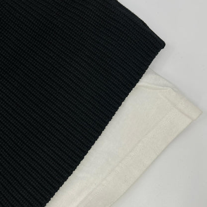 BALENCIAGA バレンシアガ 678555 T3218 ブラック×ホワイト Tシャツレイヤード ニット トップス