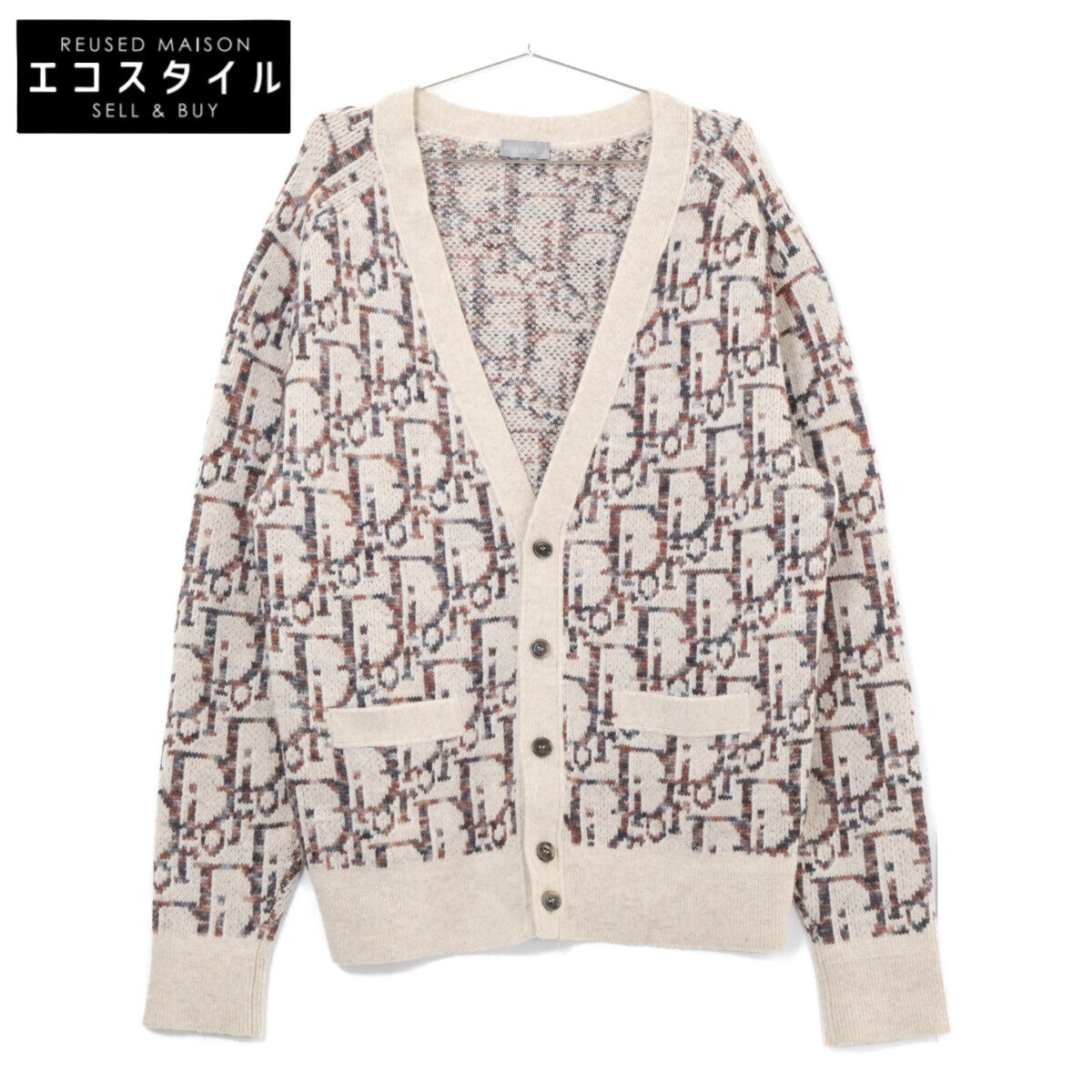 DIOR ディオール 【美品/国内正規】213M233AT662 オブリーク ニット カーディガン トップス