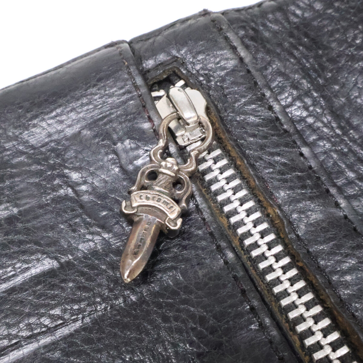 Chrome hearts クロムハーツ クロスボタン ウェーブ ロングウォレット 長財布（小銭入れあり）