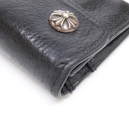 Chrome hearts クロムハーツ クロスボタン ウェーブ ロングウォレット 長財布（小銭入れあり）