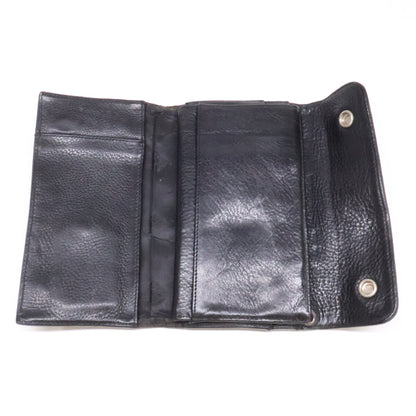 Chrome hearts クロムハーツ クロスボタン ウェーブ ロングウォレット 長財布（小銭入れあり）