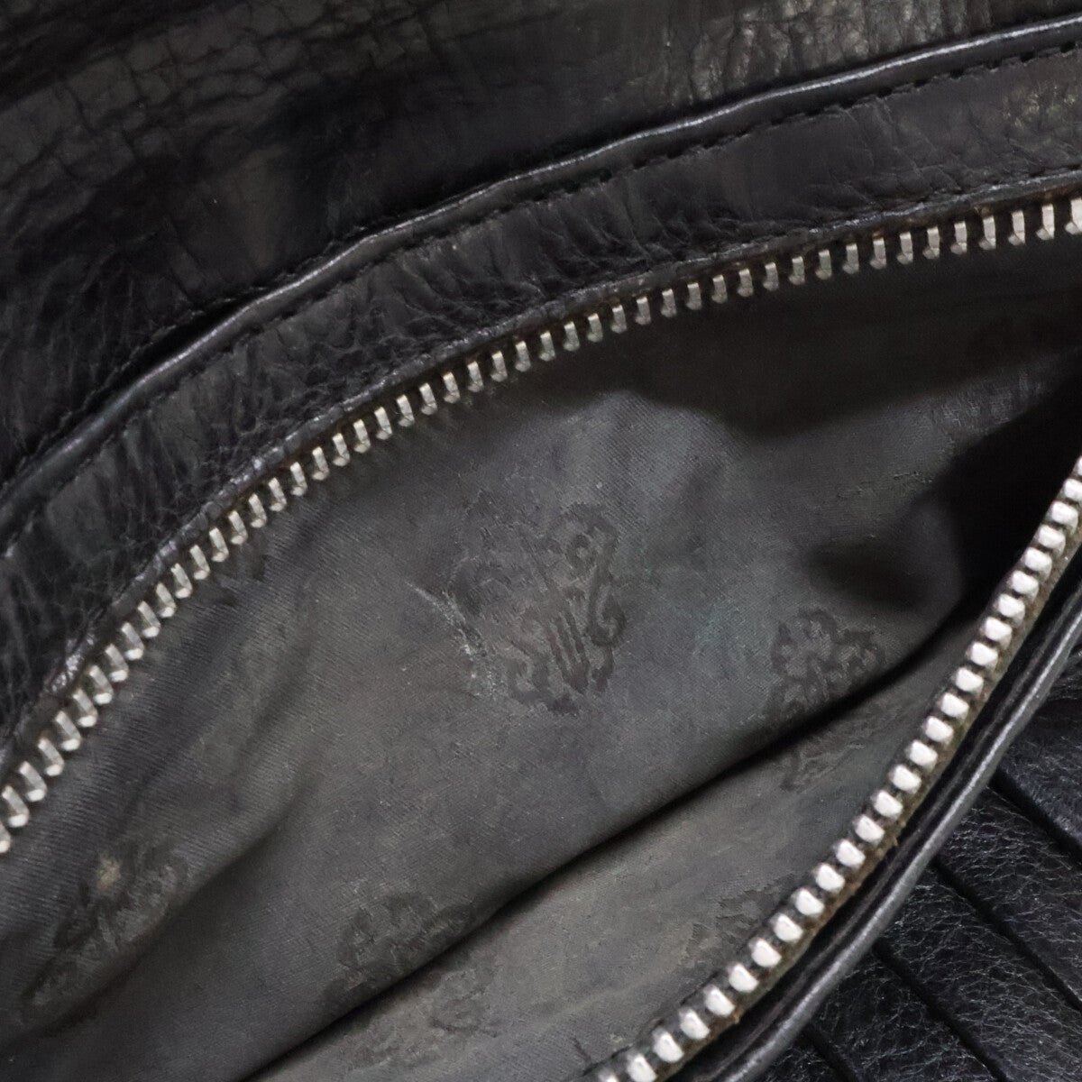 Chrome hearts クロムハーツ クロスボタン ウェーブ ロングウォレット 長財布（小銭入れあり）