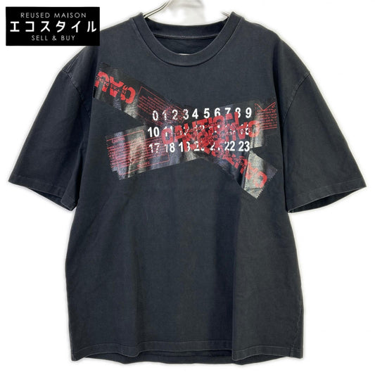 Maison margiela メゾンマルジェラ ブラック S50GC0568 19AW Caution Tシャツ トップス