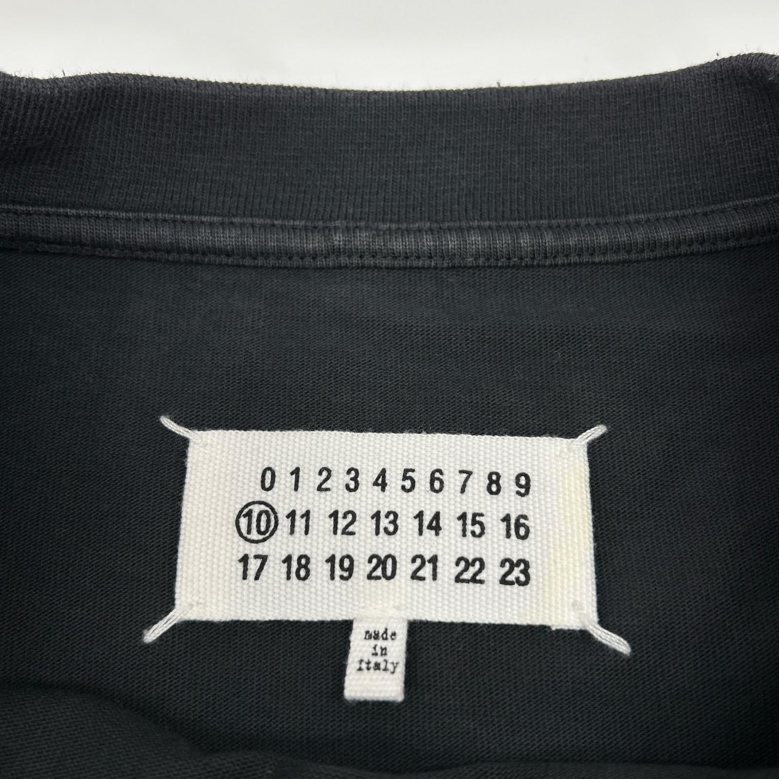 Maison margiela メゾンマルジェラ ブラック S50GC0568 19AW Caution Tシャツ トップス